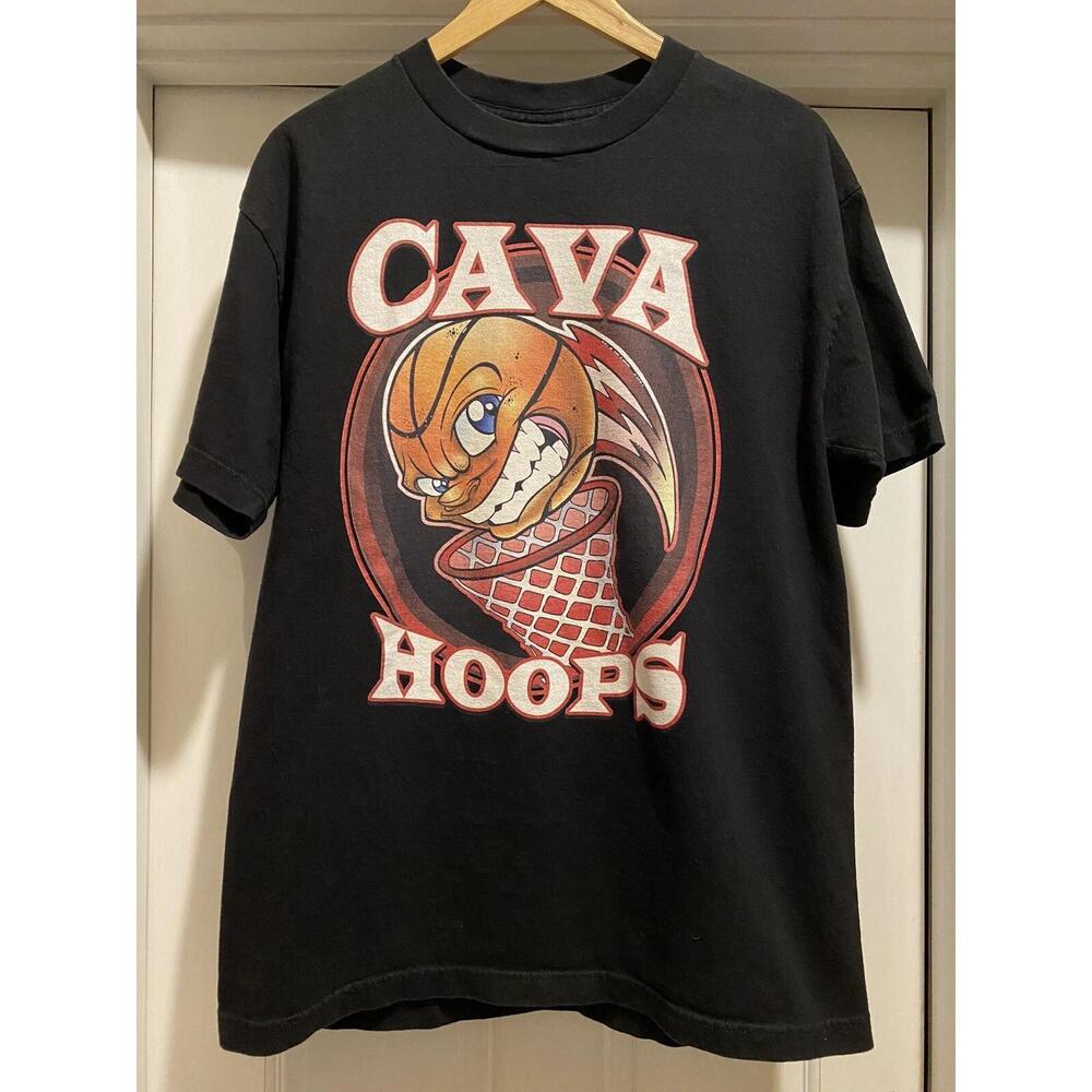 Mens  Cava Hoops Cavaliers Basketball Black Shirt L Cleveland